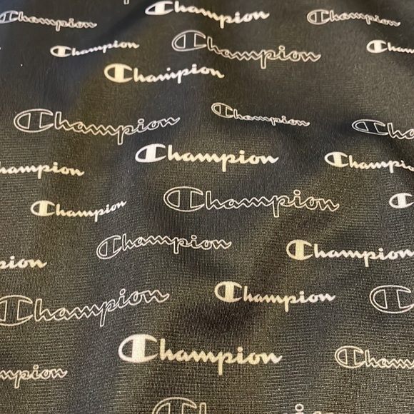 Champion Track Jacket with Allover Logo Print Size Small Black and white - Picture 12 of 12